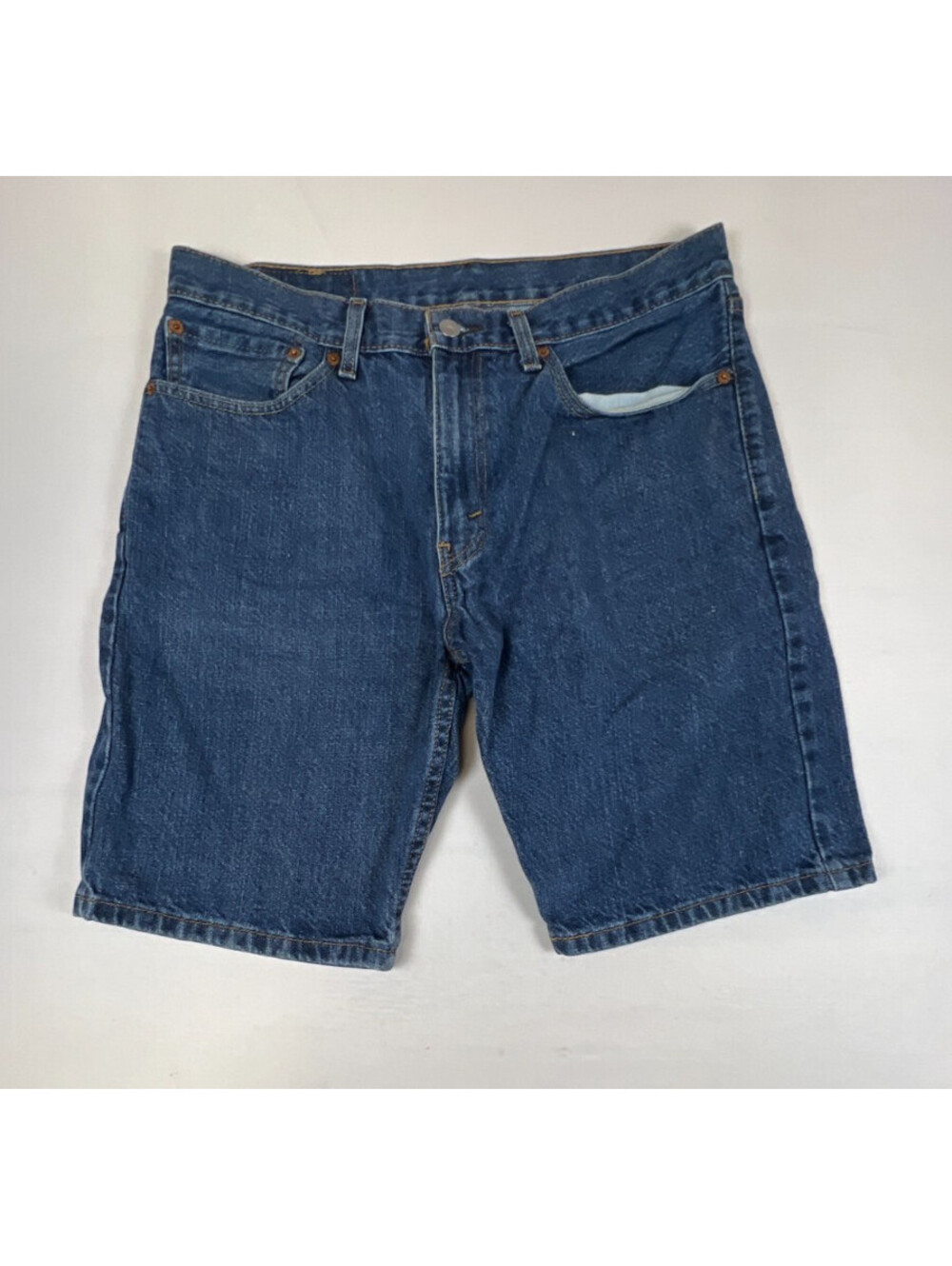 Levi’s Men’s Size 34 Blue Denim Shorts 505 Regular Fit Cotton Casual Workwear
